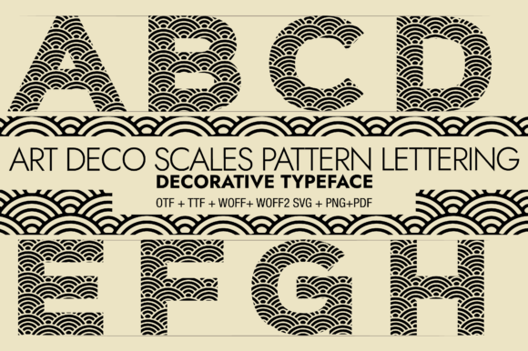 Art Deco Scales Pattern Lettering: A Designer’s Branding Case Study