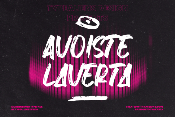 Avoiste Laverta: A Brushed Display Typeface for Editorial Design