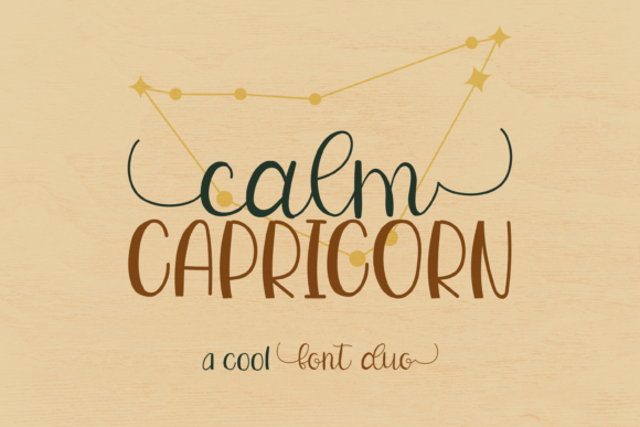 Calm Capricorn Duo: A Modern Script Typeface for Editorial Design