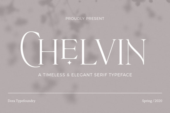 Chelvin: A Tall Serif Typeface for Handmade Branding