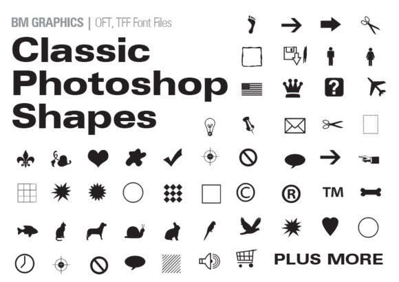 Classic Photoshop Shapes: A Creative Font for Brand Identity