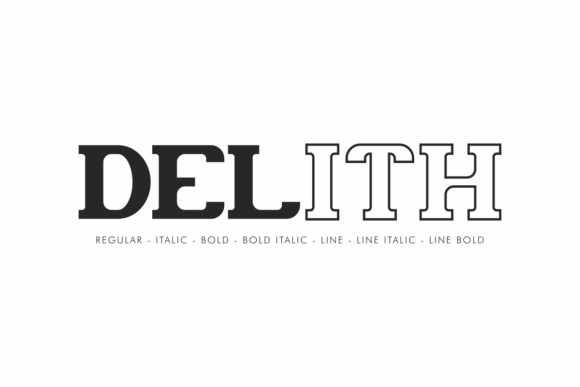 Delith: A Unique Serif Typeface for Elevated Brand Identity