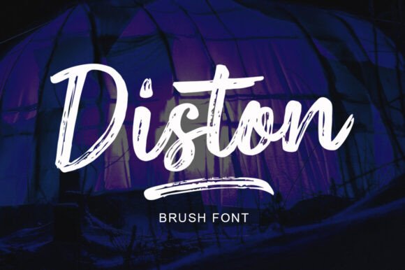 Diston Brush Typeface: Elevating Editorial Design with Handwritten Texture