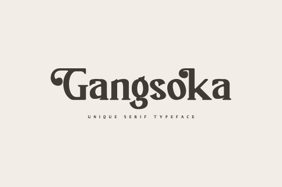 Gangsoka: A Classy Serif for Editorial Design