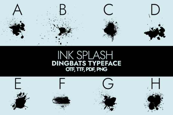Ink Splash: The Creative Dingbats Font That Elevates Brand Identity