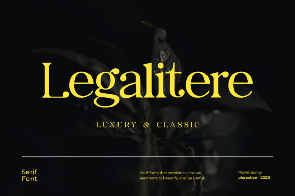 Legalitere Typeface: Elevating Editorial Design with Classic Serif Elegance