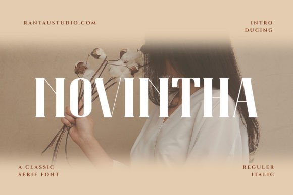 Novintha: The Classic Serif Typeface for Handmade Branding
