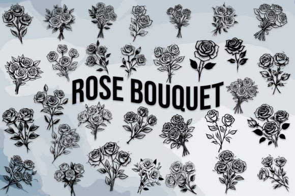 Rose Bouquet: A Romantic Display Font for Handmade Crafts
