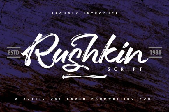 Rushkin: A Brushed Script Font for Editorial Design