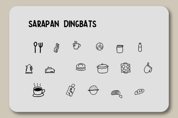 Sarapan: A Creative Dingbats Typeface for Modern Web Design