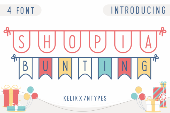 Shopia Bunting: A Creative Font for Bold Campaign Visuals