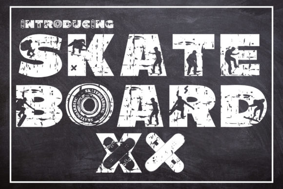 Skateboard XX: A Bold Decorative Typeface for Standout Branding