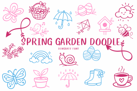 Spring Garden Doodle: A Whimsical Typeface for Handmade Branding