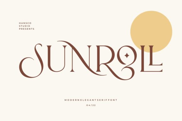 Sunroll: A Delicate Serif Typeface for Refined Web Design