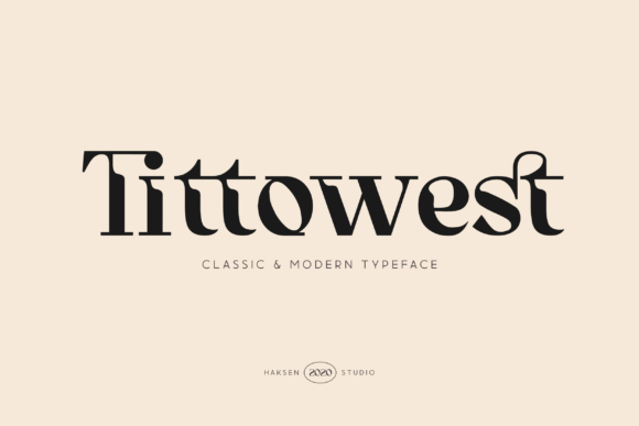 Tittowest: The Futuristic Serif Font for Modern Brand Identity